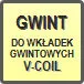 Piktogram - Gwint: do wkładek gwintowych V-COIL